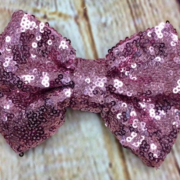 **PICK 3** BRAND NEW HANDMADE Sequin Hair Bows - Picture 6 of 8